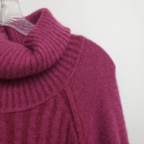 Free People Big City Turtleneck in Mulberry Garnet - Picture 2 of 8